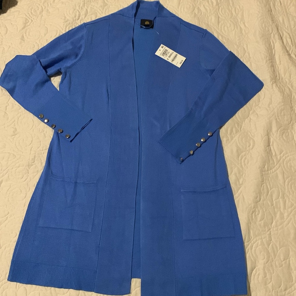 Long cardigan JM COLLECTION open from long cardigan NWT Size XS
